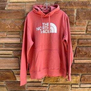 The North Face Fleece Pink Hoodie Size Mens Large Peach like color